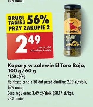 Kapary El toro rojo promocja