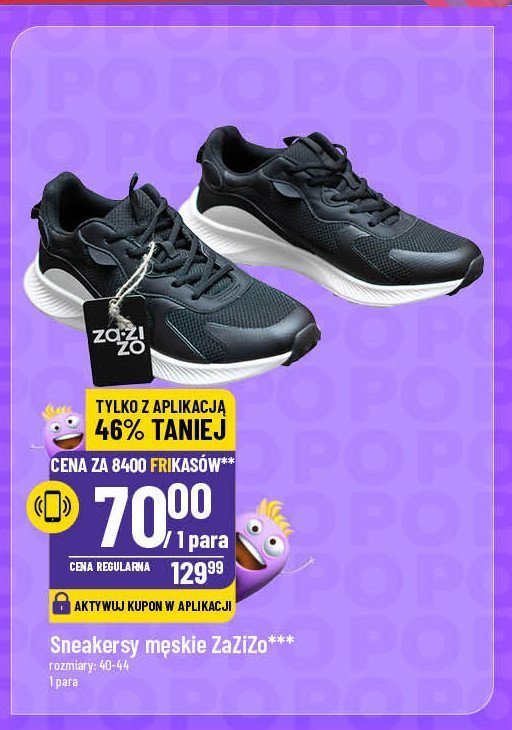 Sneakersy męskie 40-44 ZAZIZO promocja