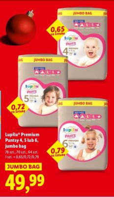 Pieluchy Premium Pants 6 jumbo bag promocja w Lidl