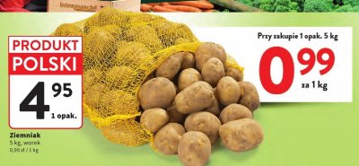 Ziemniaki myte Wiodąca marka notre jardin promocja w Intermarche