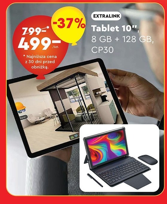 Tablet 10" cp30 Extralink promocja w Biedronka
