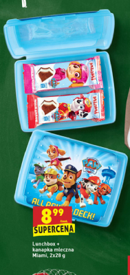 Lunchbox + kanapka mleczna psi patrol Miami promocja