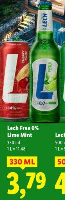 Piwo bezalkoholowe Lech Cherry Plum 500 ml promocja w Lidl