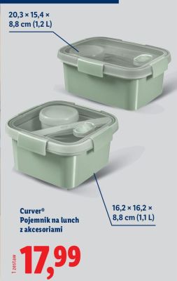 Pojemnik na lunch z akcesoriami Curver promocja w Lidl
