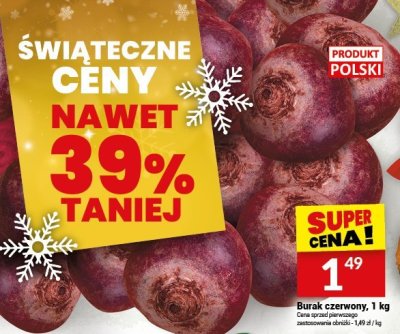 Burak czerwony, 1 kg promocja w Twój Market