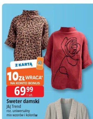 Sweter damski s-xxxl promocja w Leclerc
