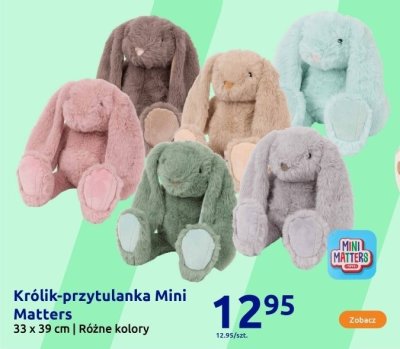 Królik-przytulanka Mini Matters 33 x 39 cm promocja w Action