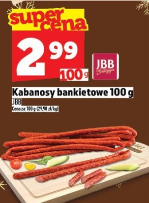 Kabanosy bankietowe JBB promocja w TOPAZ
