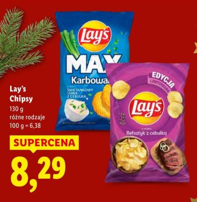 Chipsy Lay's, różne rodzaje promocja w Lidl