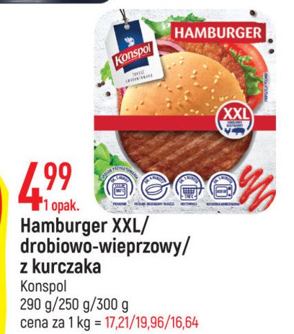 Hamburger z kurczaka Konspol promocja