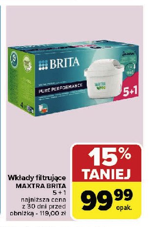 Filtr do wody pure performance pro Brita maxtra promocja