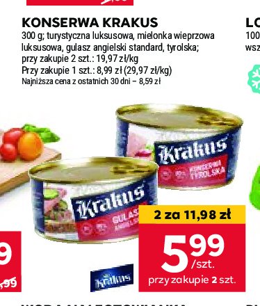 Konserwa tyrolska Krakus animex promocja