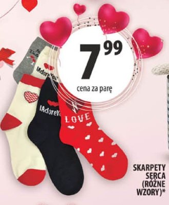 Skarpety serca różne wzory promocja w Arhelan