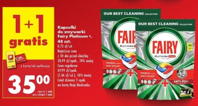 Tabletki do zmywarki lemon FAIRY PLATINIUM ALL IN 1 promocja