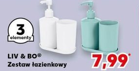 Zestaw łazienkowy Liv & bo promocja w Kaufland