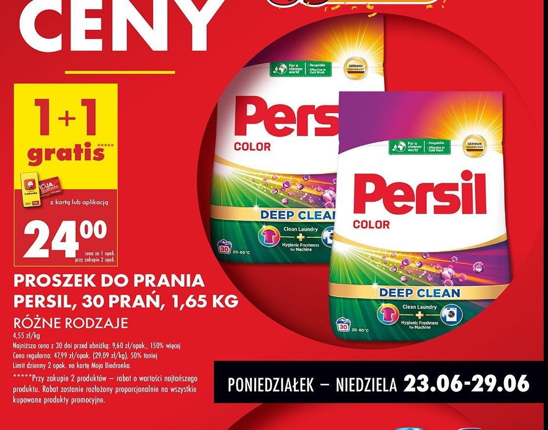 Proszek do prania deep clean Persil promocja w Twój Market