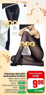 Rajstopy damskie wzorowane  promocja w Dino