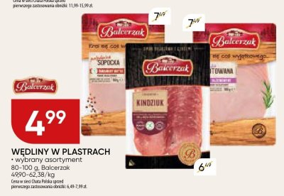 Wędliny w plastrach Balcerzak promocja w Chata Polska