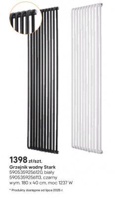 Grzejnik wodny Stark biały promocja w Castorama