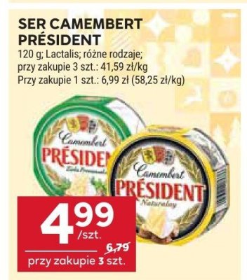 Ser camembert President promocja w Stokrotka