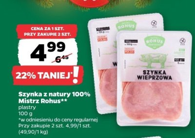 Szynka z natury 100% promocja w Netto