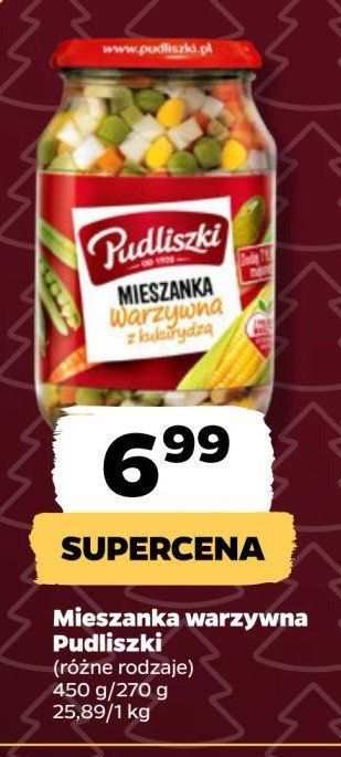 Mieszanka warzywna z kukurydzą Pudliszki promocja w Netto