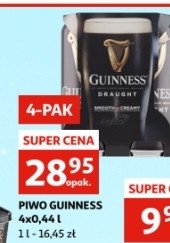 Piwo + szklanka Guinness draught promocja