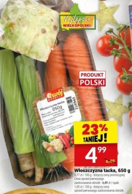 Warzywa: Włoszczyzna tacka, 650 g promocja w Twój Market