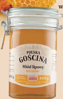 Miód lipowy nektarowy 0,6 l Polska Gościna promocja w Carrefour