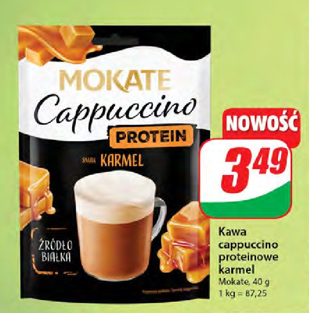 Cappuccino protein karmel Mokate cappuccino promocja