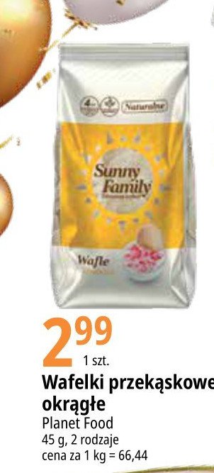 Wafle kukurydziane Sunny family promocja