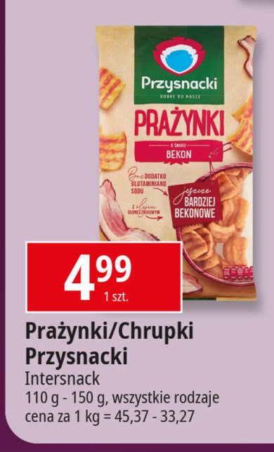 Prażynki bekonowe Przysnacki promocja w Leclerc