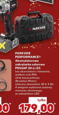 Akumulatorowa zakrętarka udarowa PDSSAP 20-Li D3 promocja w Kaufland