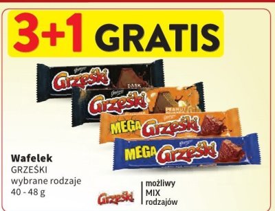 Wafelek GRZESKI wybrane rodzaje promocja w Intermarche