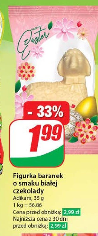 Baranek z bia艂ej czekolady Adikam promocja
