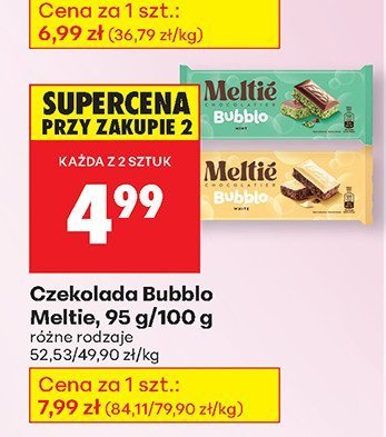 Czekolada Bubblo Mellité promocja w Biedronka