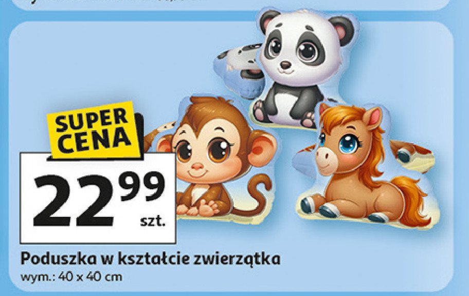 Poduszka w kształcie zwierzątka promocja w Auchan