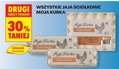 Wszystkie jaja ściółkowe Moja Kurka DRUGIE -30% promocja w Biedronka