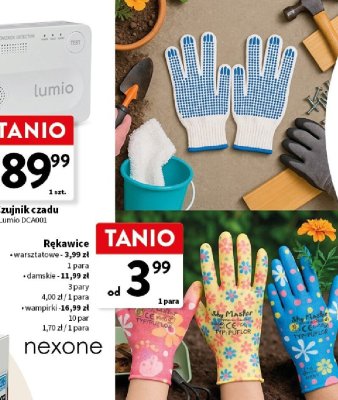 Rękawice ogrodnicze, różne rodzaje promocja w Intermarche