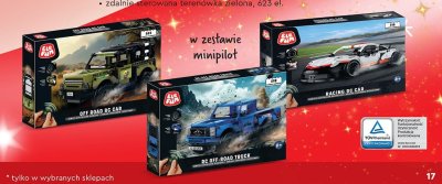 Klocki Ele Fun ruchome części zdalnie sterowana wyścigówka 518 el. promocja w Biedronka