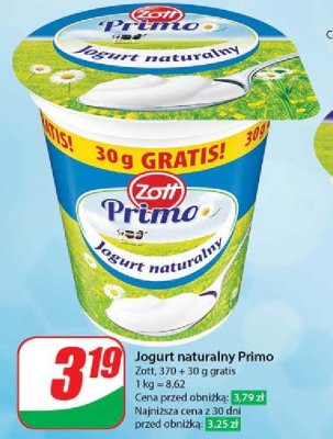 Jogurt naturalny Zott primo promocja