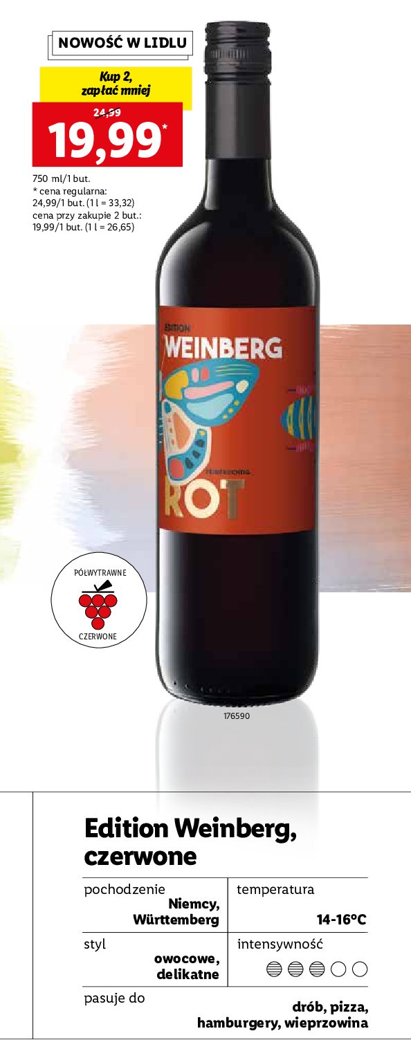 Wino Weinberg rot promocja