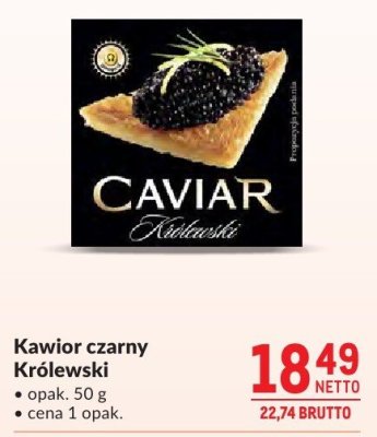 Kawior czarny Królewski promocja w Makro