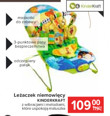 Leżaczek-bujaczek Kinderkraft promocja
