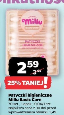 Patyczki higieniczne Basic Care 70 szt. promocja w Netto