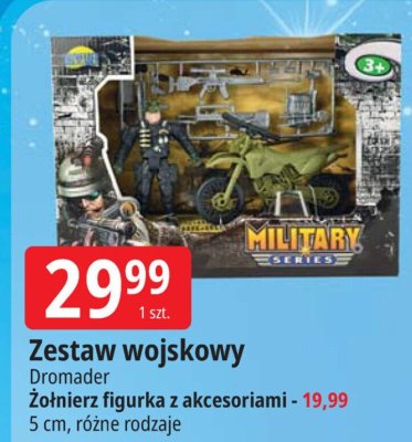 Zestaw wojskowy Żołnierz figurka z akcesoriami, 5 cm, różne rodzaje promocja w Leclerc
