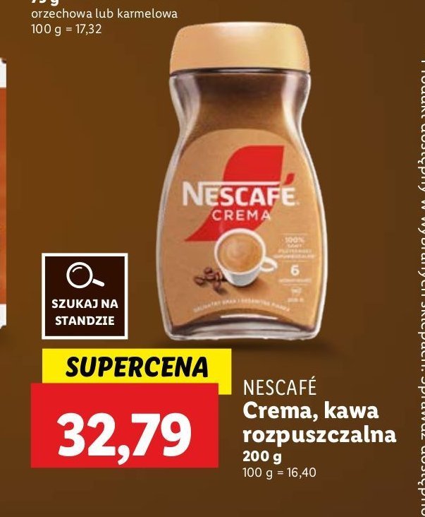 Kawa Nescafe crema promocja w Lidl