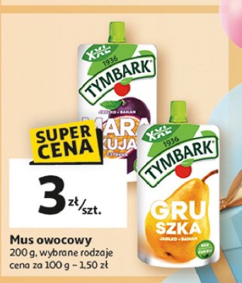 Mus jab艂ko-banan-marakuja-cytryna Tymbark mus promocja