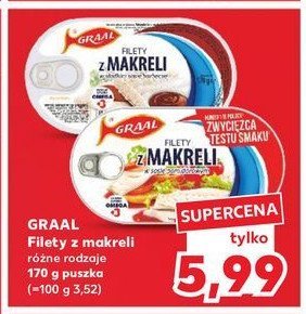 Filety z makreli w sosie barbecue Graal promocja