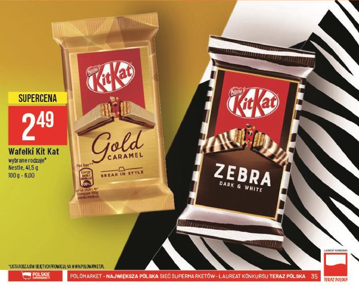 Baton Kitkat gold caramel promocja